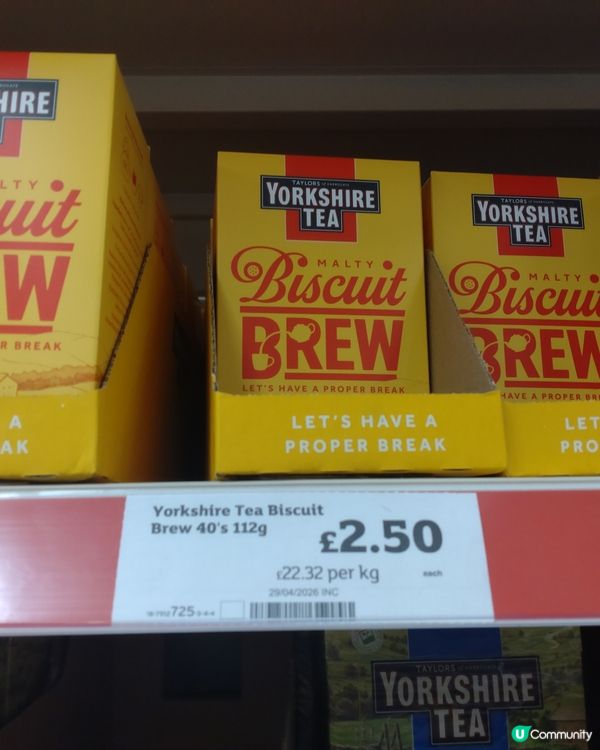 英國人氣Yorkshire Tea Biscuits Bre