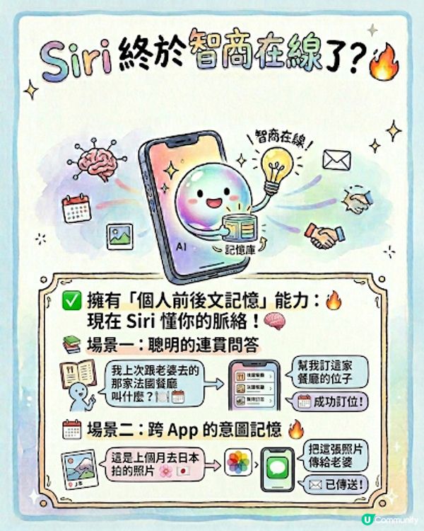 Apple全新Siri AI懶人包！新世代駕到 🤖💨