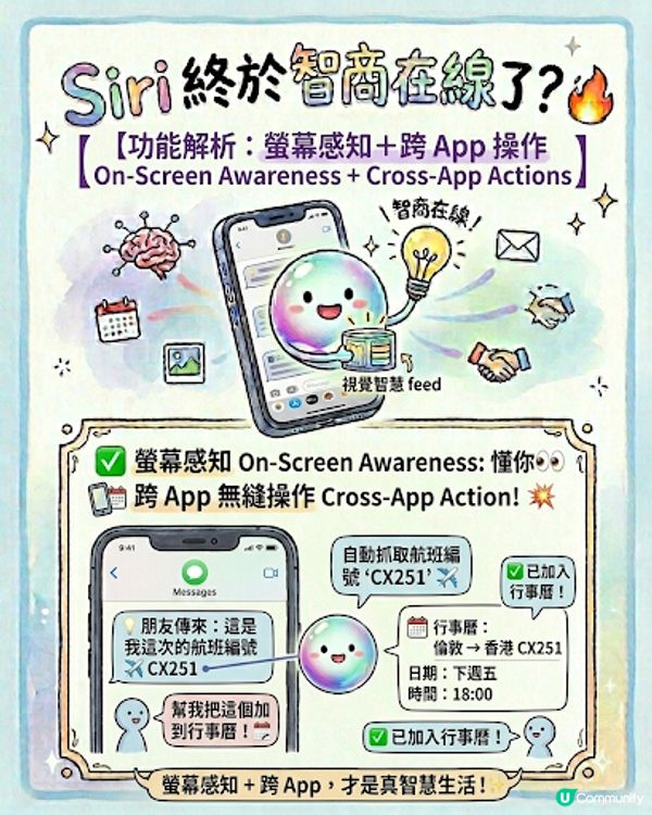 Apple全新Siri AI懶人包！新世代駕到 🤖💨