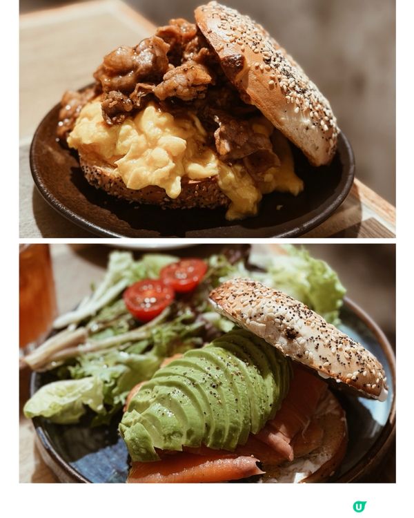 深水埗工業風café🩶 邪惡芝士牛肉bagel🥯🥯🥯🥯🥯🥯🥯