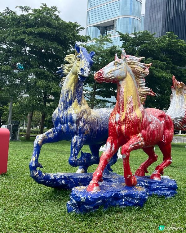 添馬公園駿馬藝術奔騰🐎✨