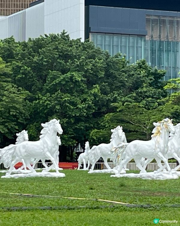 添馬公園駿馬藝術奔騰🐎✨