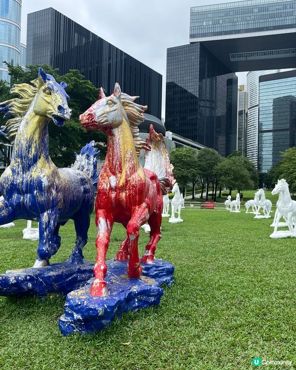添馬公園駿馬藝術奔騰🐎✨