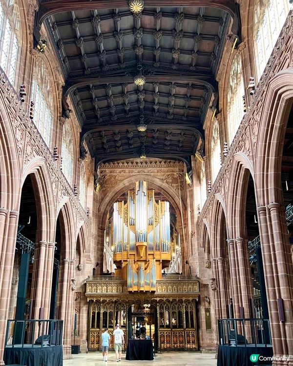 『英國』曼徹斯特古老教堂⛪️管風琴聲震撼迴盪