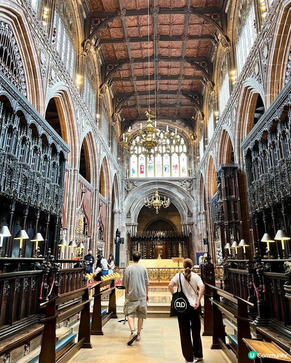 『英國』曼徹斯特古老教堂⛪️管風琴聲震撼迴盪