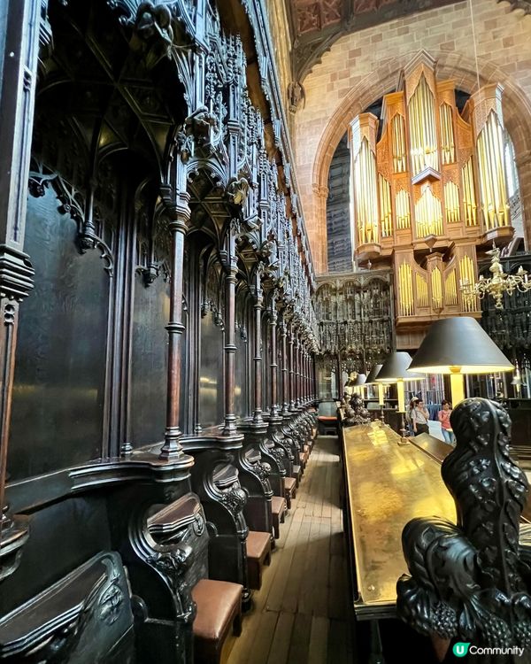 『英國』曼徹斯特古老教堂⛪️管風琴聲震撼迴盪