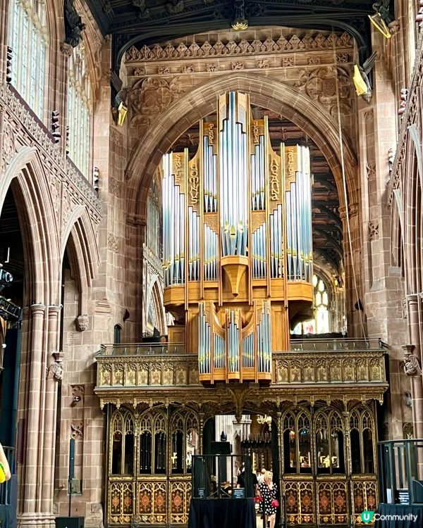 『英國』曼徹斯特古老教堂⛪️管風琴聲震撼迴盪