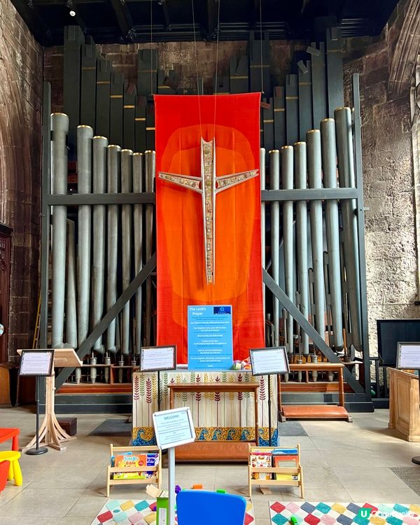 『英國』曼徹斯特古老教堂⛪️管風琴聲震撼迴盪