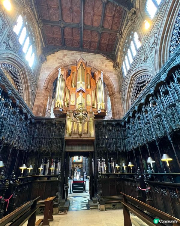 『英國』曼徹斯特古老教堂⛪️管風琴聲震撼迴盪