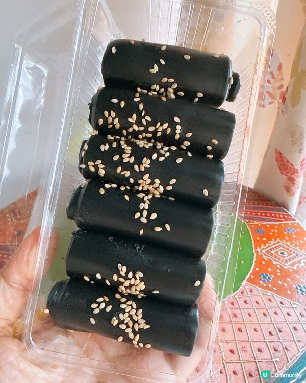 暖心芝作！黑芝麻卷😋👍