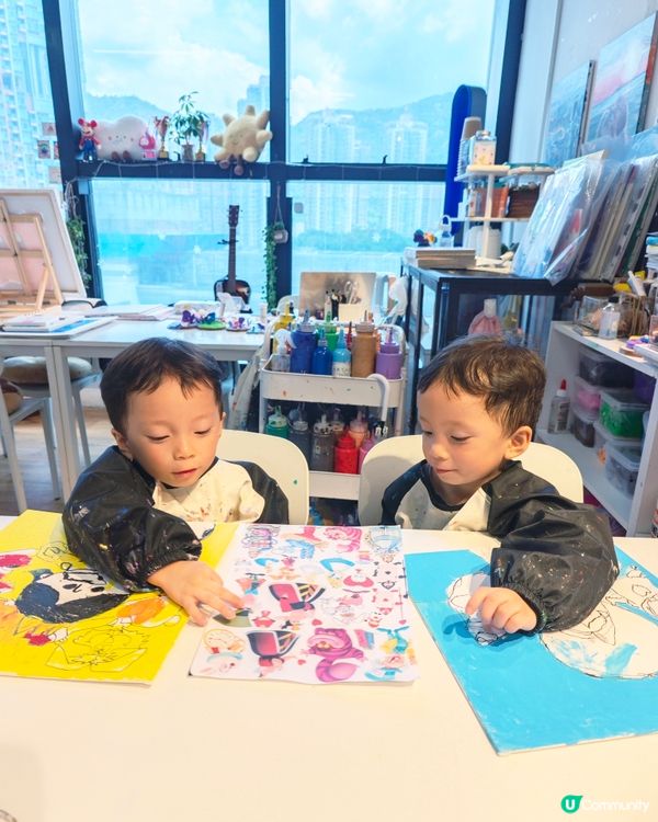 湯圓仔畫畫初體驗！🖍️💯
