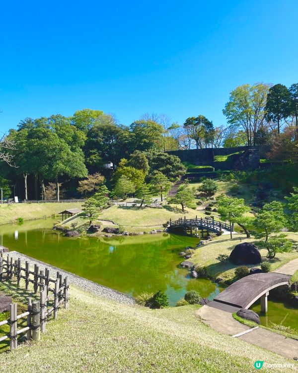 無縫直通！金澤城下水面如鏡的日式庭園🌿✨