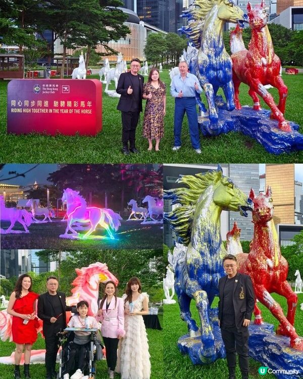 小龍馬慈善基金會主辦 香港賽馬會呈獻「融馬情國際藝術巡展」 添馬公園成社區打卡新熱點