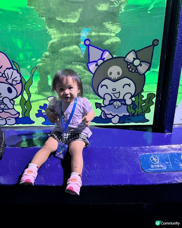 炎炎夏日去海洋公園，梗係同Kayla BB去水族館同企鵝館睇...