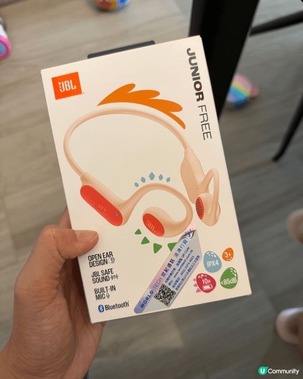 JBL JUNIOR FREE 無線開放式兒童耳機，小朋友專...