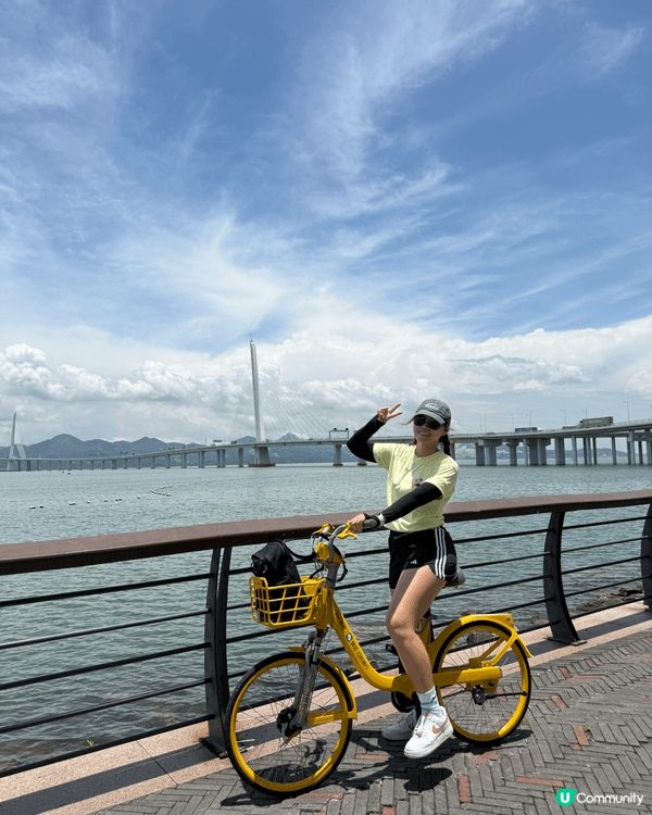 ＄10就踩到全日?深圳灣口岸出發,沿海濱公園踩 8km到海上...
