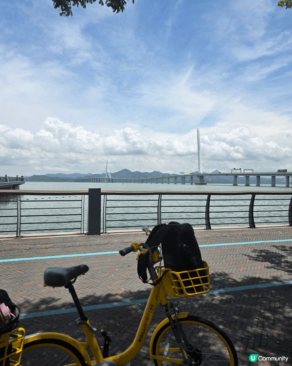 ＄10就踩到全日?深圳灣口岸出發,沿海濱公園踩 8km到海上...