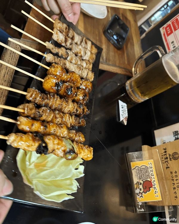 旅行當然係去日本，飲啤酒🍻 食串燒，賣相很好，非常美味😋...