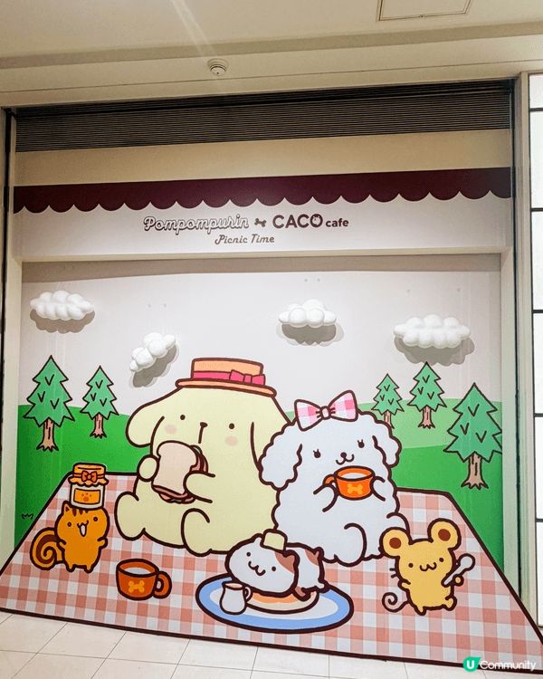 CACO cafe 聯乘布丁狗，但台北沒有 QAQ ...