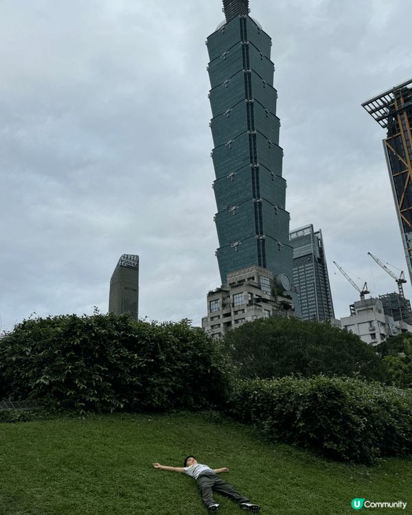 台北眷村文物館內有個打卡位，輕易影到101