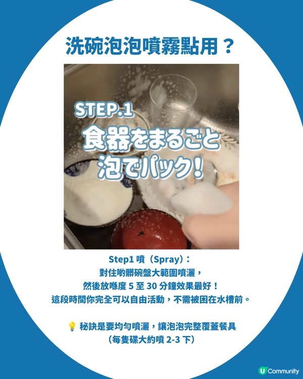 日本必買「洗碗噴霧」！港幣$25入手！噴完放置30分鐘一沖即乾淨？                                                    