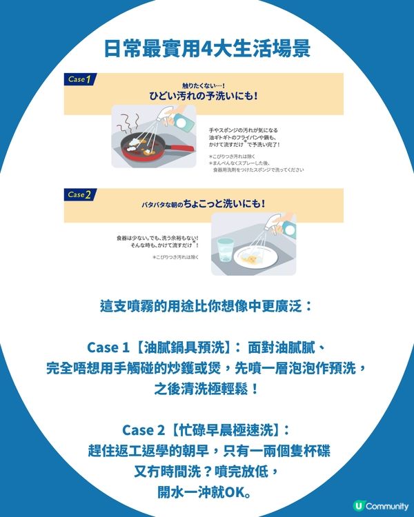 日本必買「洗碗噴霧」！港幣$25入手！噴完放置30分鐘一沖即乾淨？                                                    