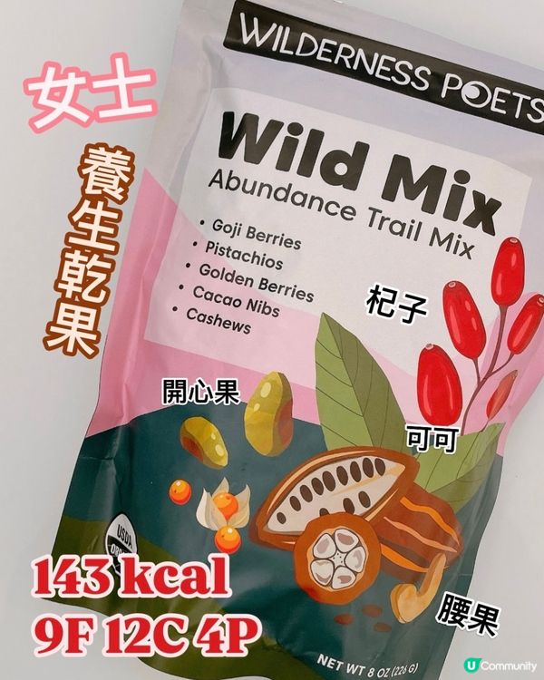 iHerb推薦果仁🥜對女性超好👍🏻開心果、杞子、腰果…