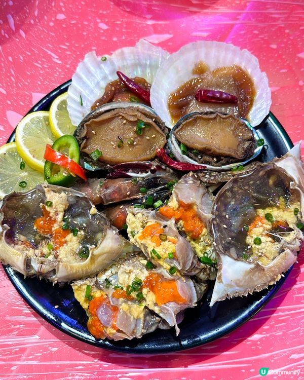 旺角實現醬油蟹自由無限任食醬油海鮮拼盤