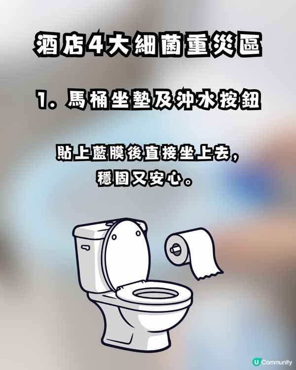 住酒店最驚污糟？網民推介「牙科藍膜」變防菌神物！附酒店4大細菌重災區