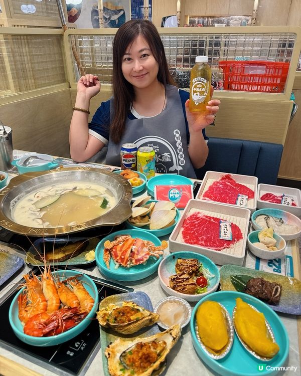 {海鮮兩小時吃到飽,無限量任撈任煮}