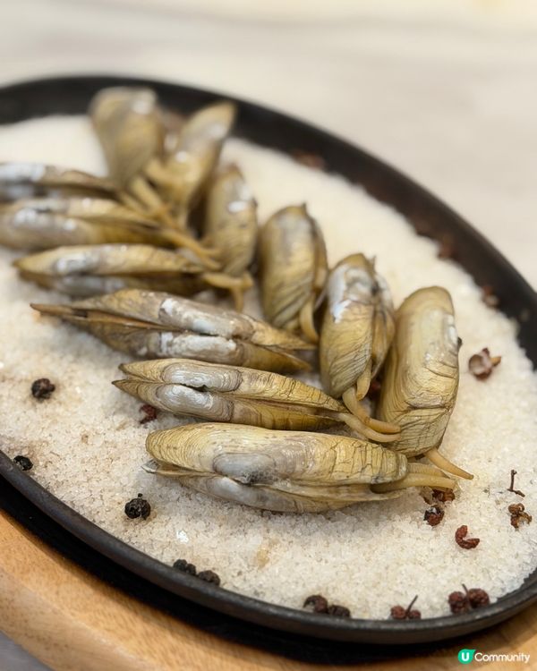 鐵板蟶子鮮又彈 😋