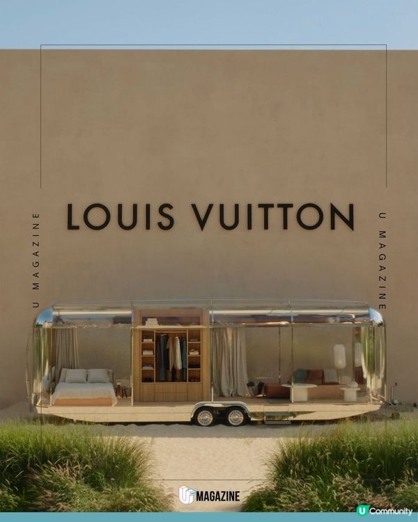 Louis Vuitton把巨型海浪搬進現場！真沙與水霧特效！彷彿置身於海灘                                                    
