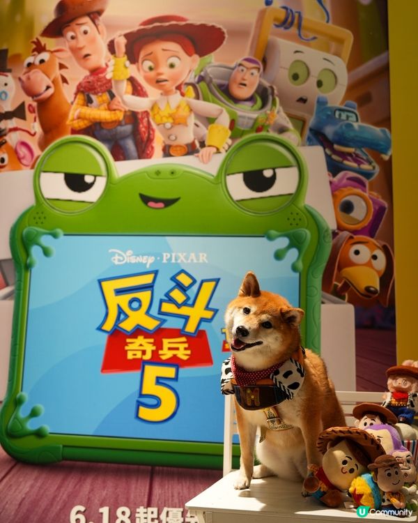 同狗狗一齊入戲院睇toy story💕