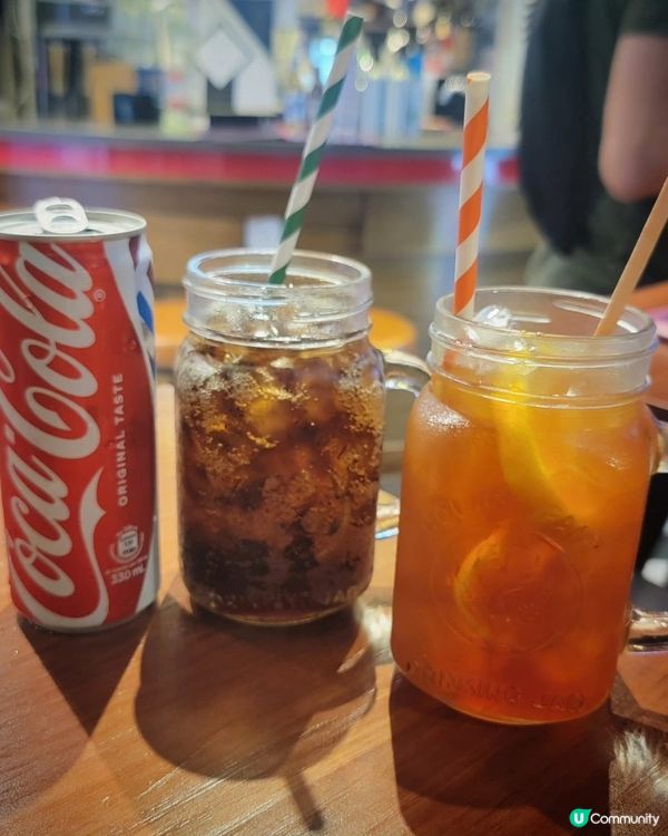 美式burger ❤️跟餐任飲可樂