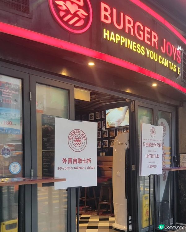 美式burger ❤️跟餐任飲可樂