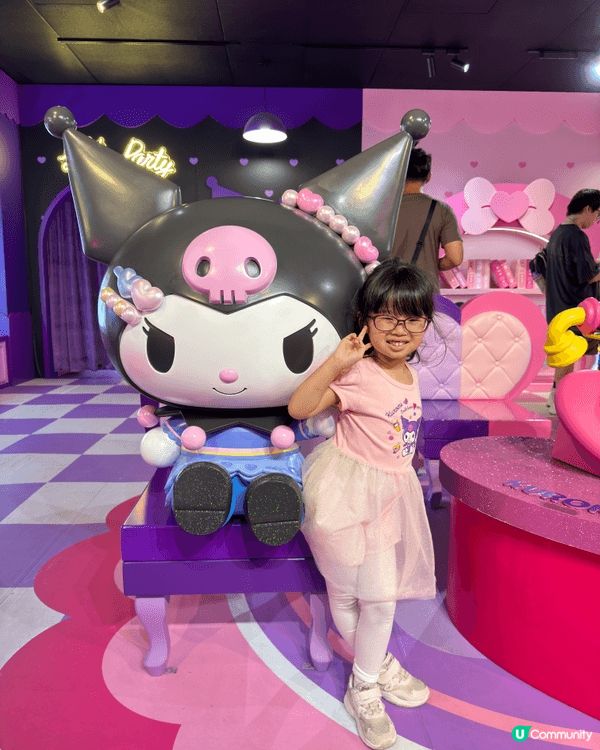 海洋公園有 Kuromi 期間限定打卡玩樂區，鍾意 kuro...