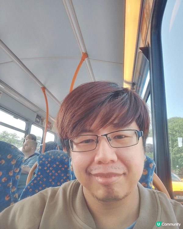 這是在英國搭公車拍的