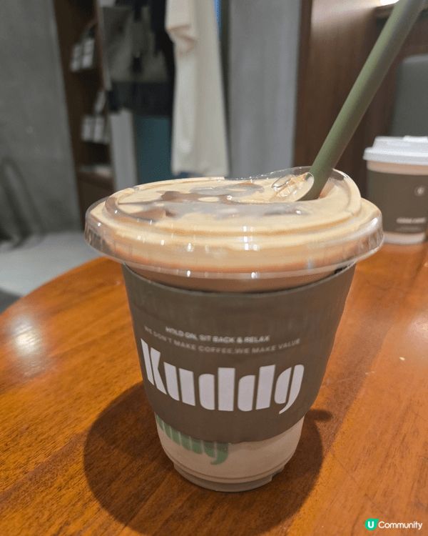 深圳福田好多正餐廳，Kuddo濃香嘅iced latte，必...