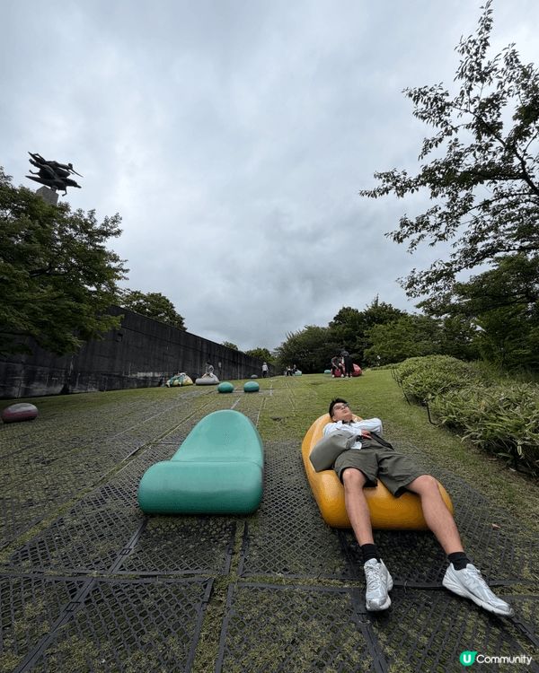 箱根美術館🩵絕美的一間美術館，除了有很多大型的藝術品，還有一...