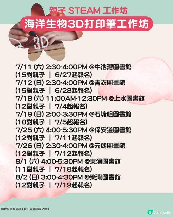【免費暑期活動】夏日圖書館節2026懶人包📚親子手工藝/STEAM/故事工作坊等19個活動全攻略🎨