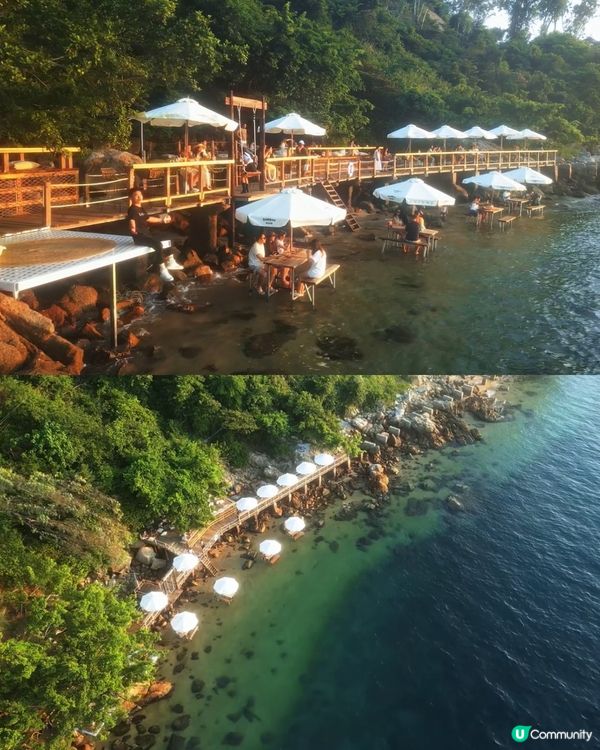 深圳新開水上Cafe🏝️必打卡水中餐桌座位! 一秒置身「馬爾代夫」