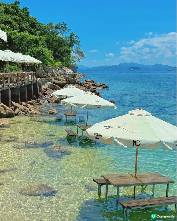 深圳新開水上Cafe🏝️必打卡水中餐桌座位! 一秒置身「馬爾代夫」