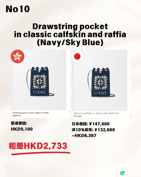日本買LOEWE平幾多？2026最新港日手袋價錢對比懶人包：「呢款」神袋狂減逾$8,000，等於賺回來回機票！