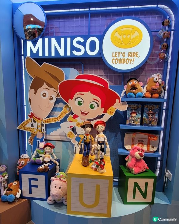 Toy story 5來到Miniso