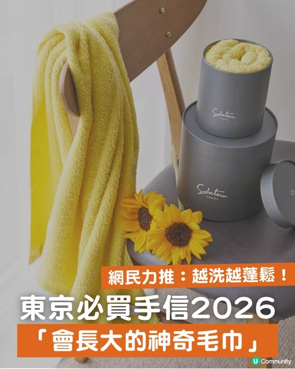 【東京高質手信】網民力推日本「會長大的神奇毛巾」：顛覆傳統、越洗越蓬鬆，體驗親手「培育毛巾」的療癒黑科技！