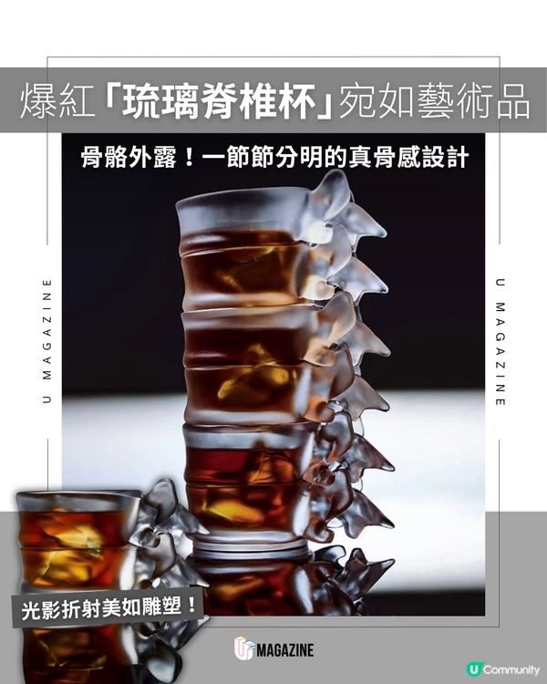 是水杯也是藝術品！全新「雙層防燙脊椎杯」                                                     
