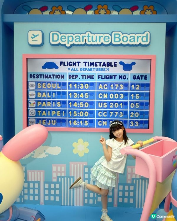 小空姐體驗✈️👩‍✈️✨Cinnamoroll & USAHANA 