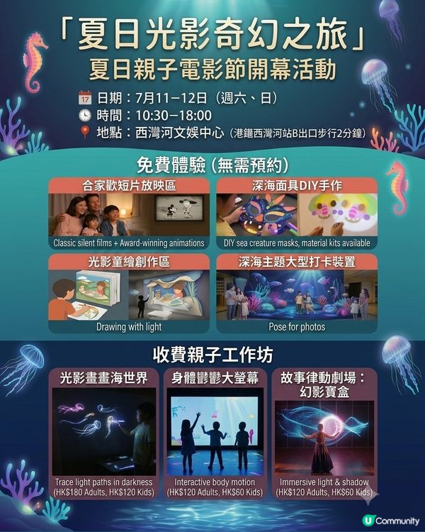 康文署夏日親子電影節✨夏日光影奇幻之旅