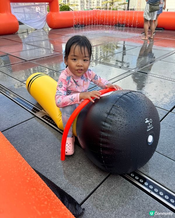 新城市巨型水上足球場！💦⚽️瘋狂放電！