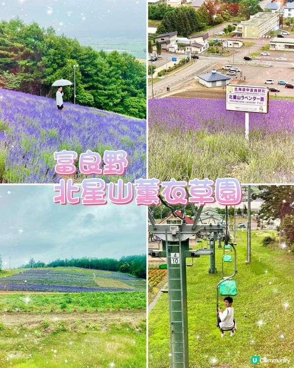 北海道富良野北星山薰衣草園＆單人纜車：空中紫色夢幻之旅！